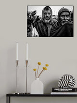 Workers in a market in Bangladesh. Poster och Canvastavla