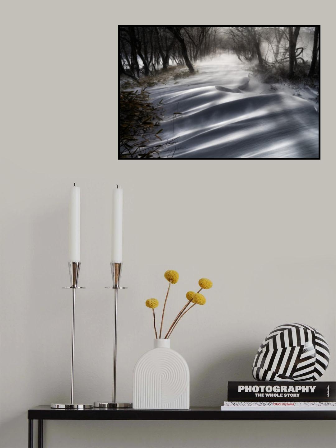 a snow pattern that shines out Poster och Canvastavla