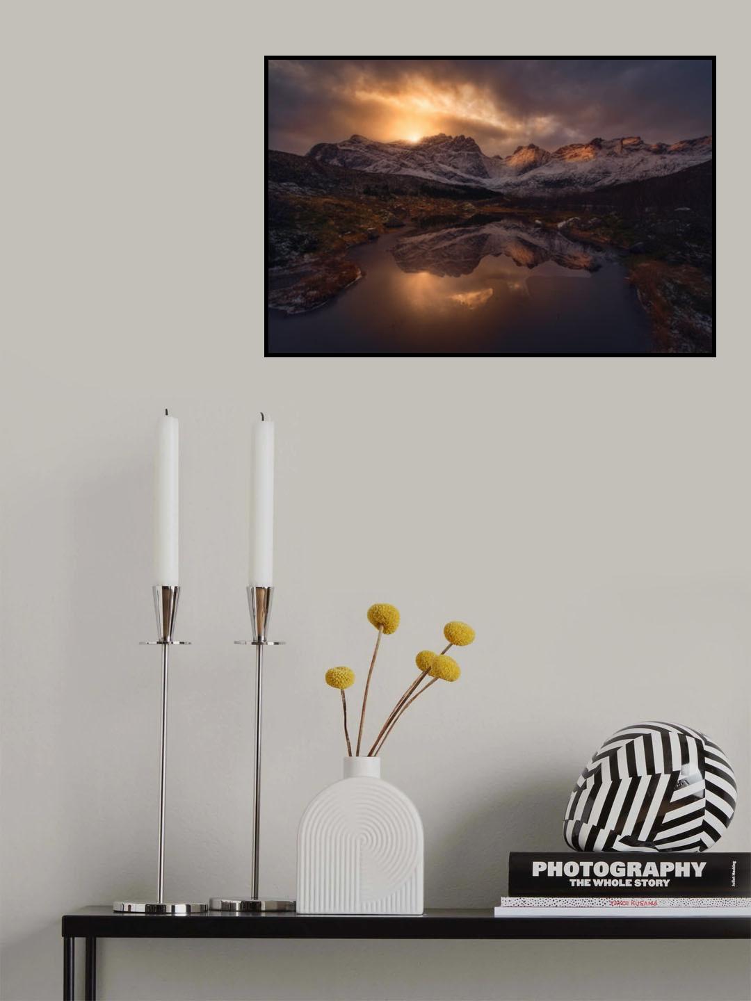 Lofoten mountains Poster och Canvastavla