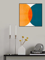 Mid Century Eclipse Poster och Canvastavla