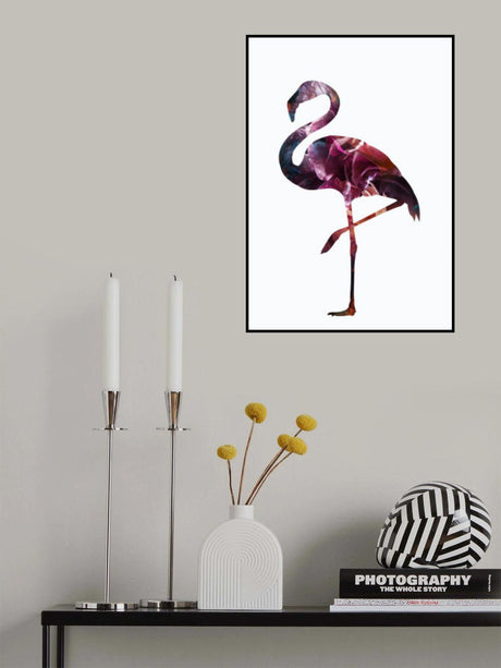Flamingo Silhouette Poster och Canvastavla