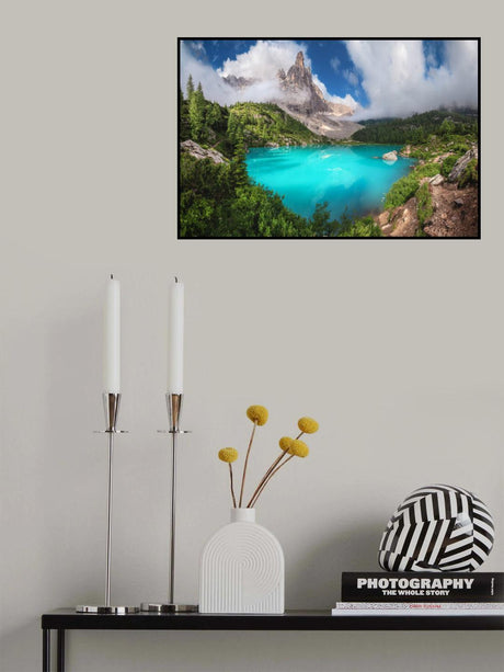 Veneto - Lago di Sorapis Panorama Poster och Canvastavla