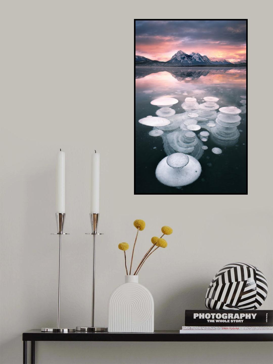 Sunrise at bubble lake Poster och Canvastavla