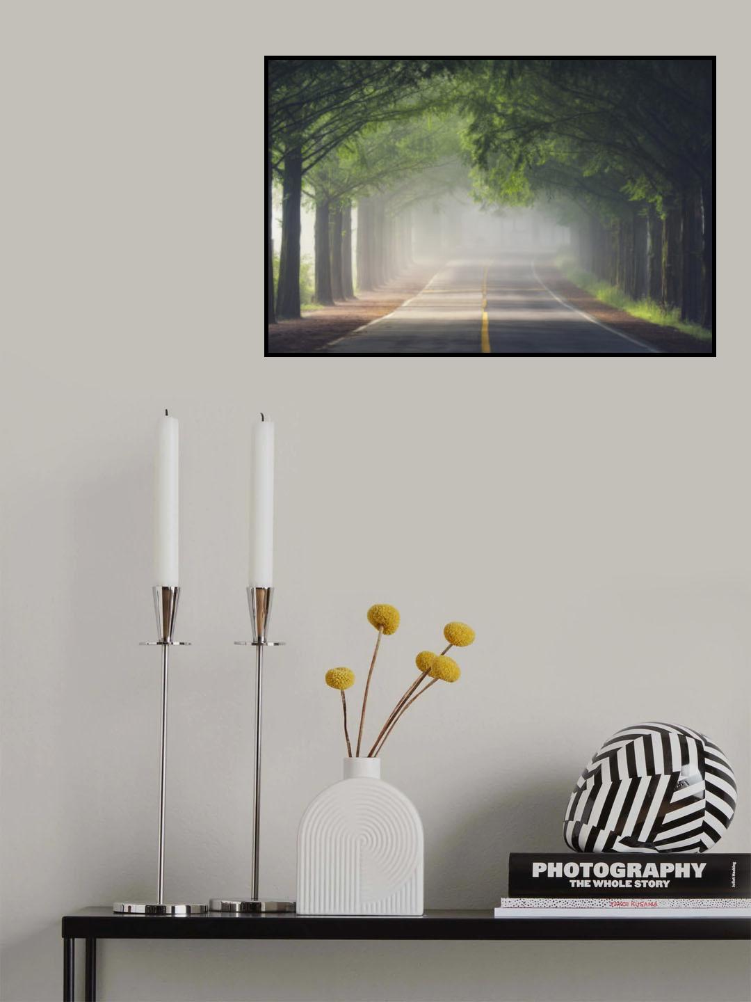 Foggy way Poster och Canvastavla