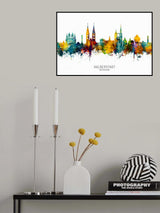 Halberstadt Germany Skyline Poster och Canvastavla