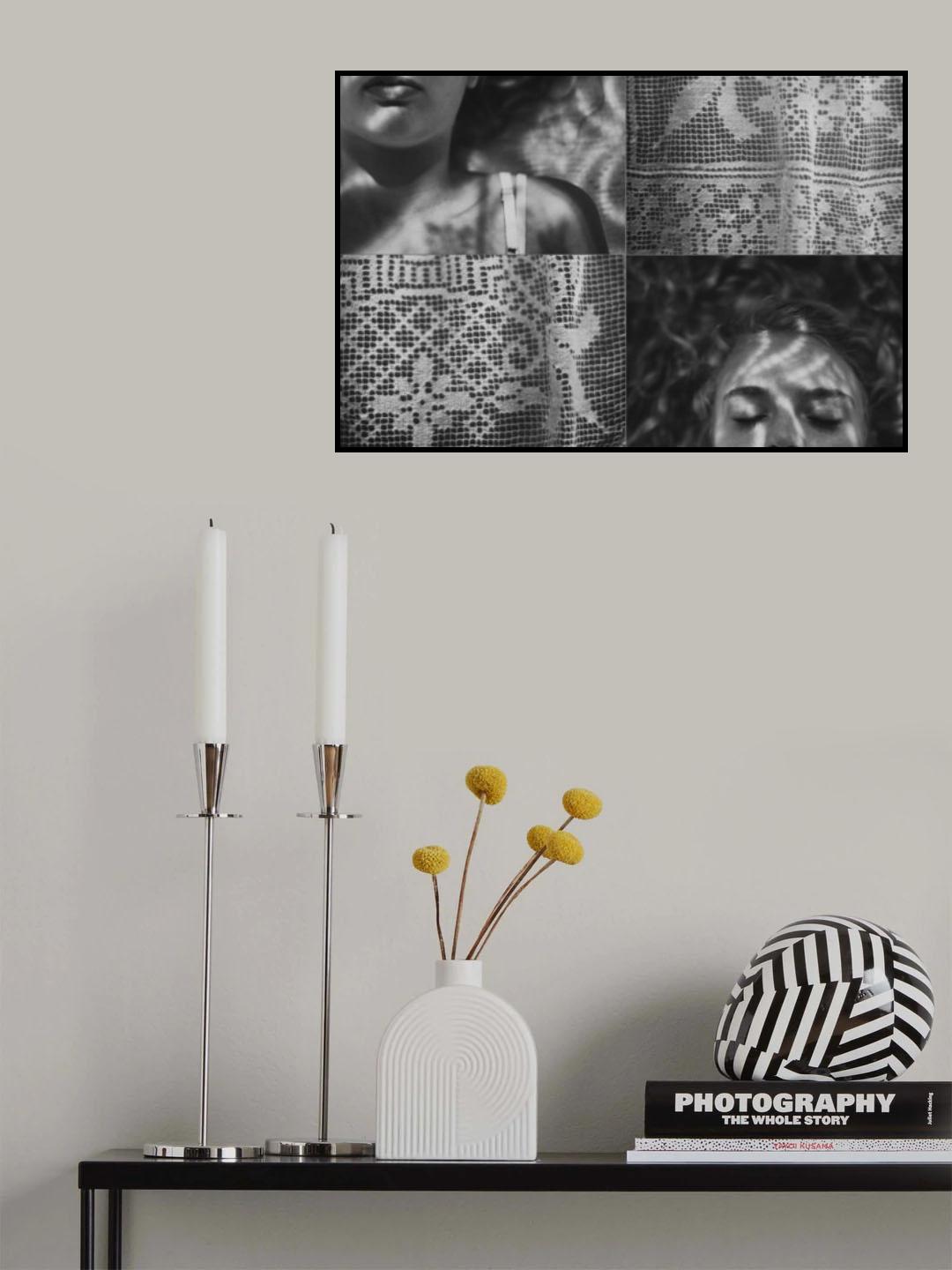 portrait with lace Poster och Canvastavla