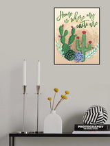 Home is where my cacti are Poster och Canvastavla