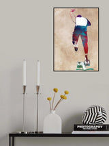 Runner sport art Poster och Canvastavla