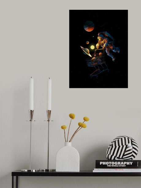 Space Cart Print Poster och Canvastavla