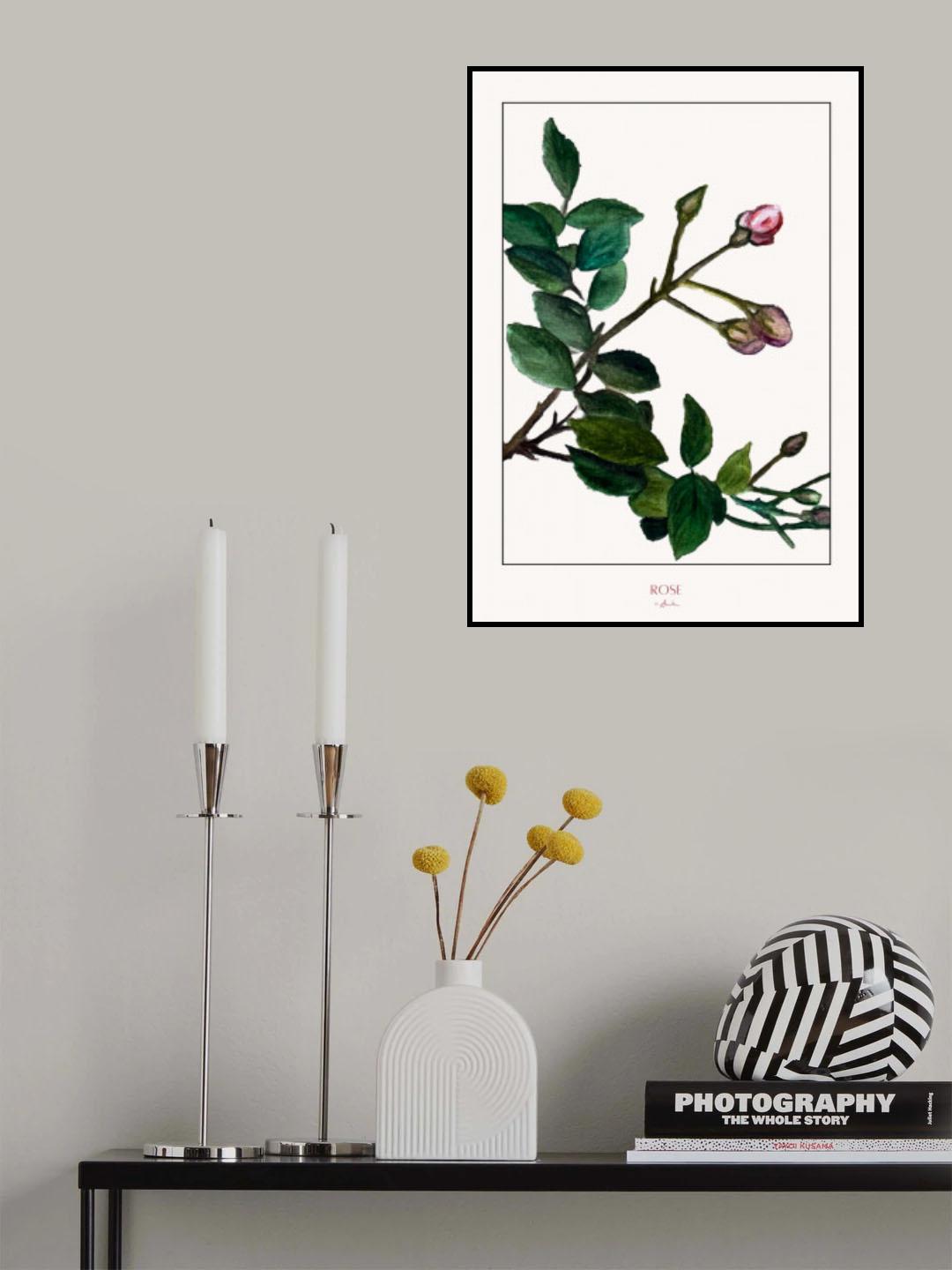 Rose Poster och Canvastavla