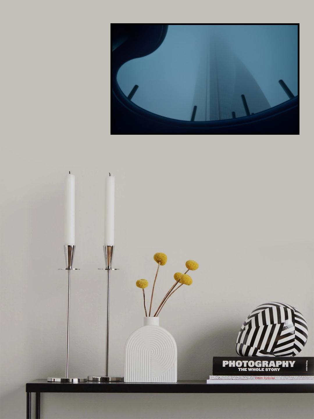 Foggy Tower Poster och Canvastavla