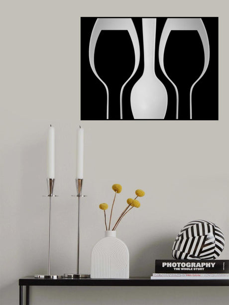 Spoons Abstract:  Wine Glasses Poster och Canvastavla