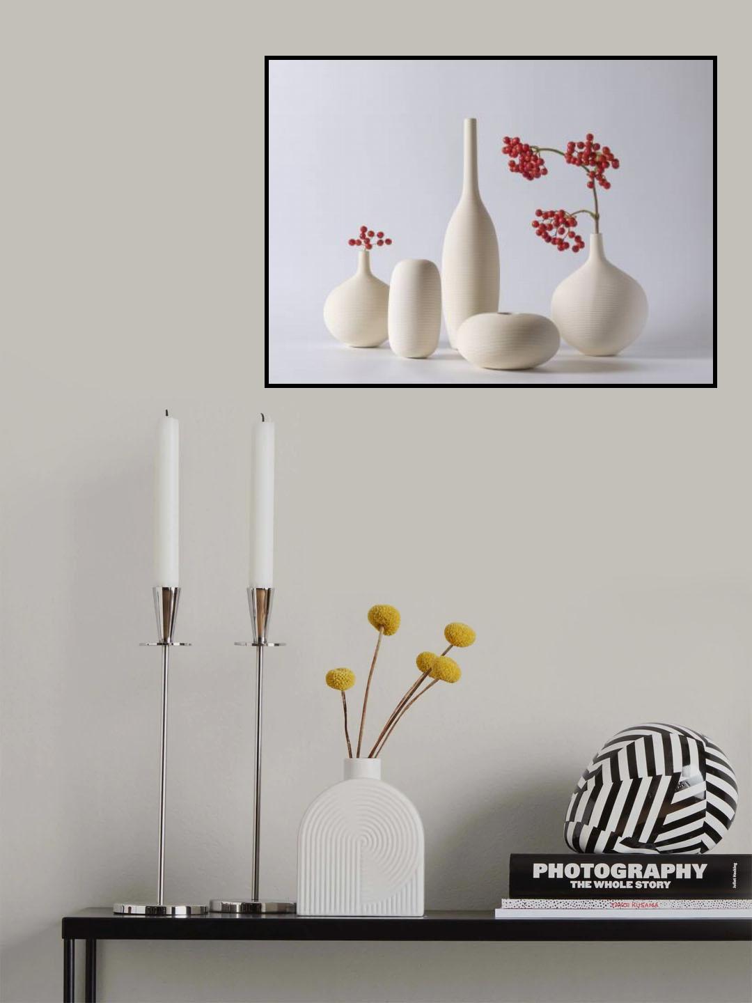 Red currant berries, Vases Poster och Canvastavla
