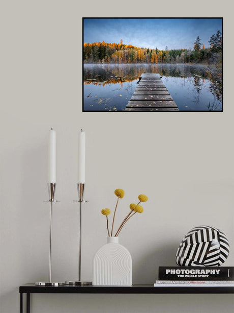 Autumn pier Poster och Canvastavla