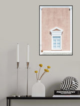 Pink wall and a pediment Poster och Canvastavla
