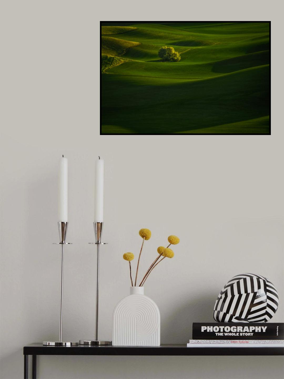 Green wheat Field Poster och Canvastavla
