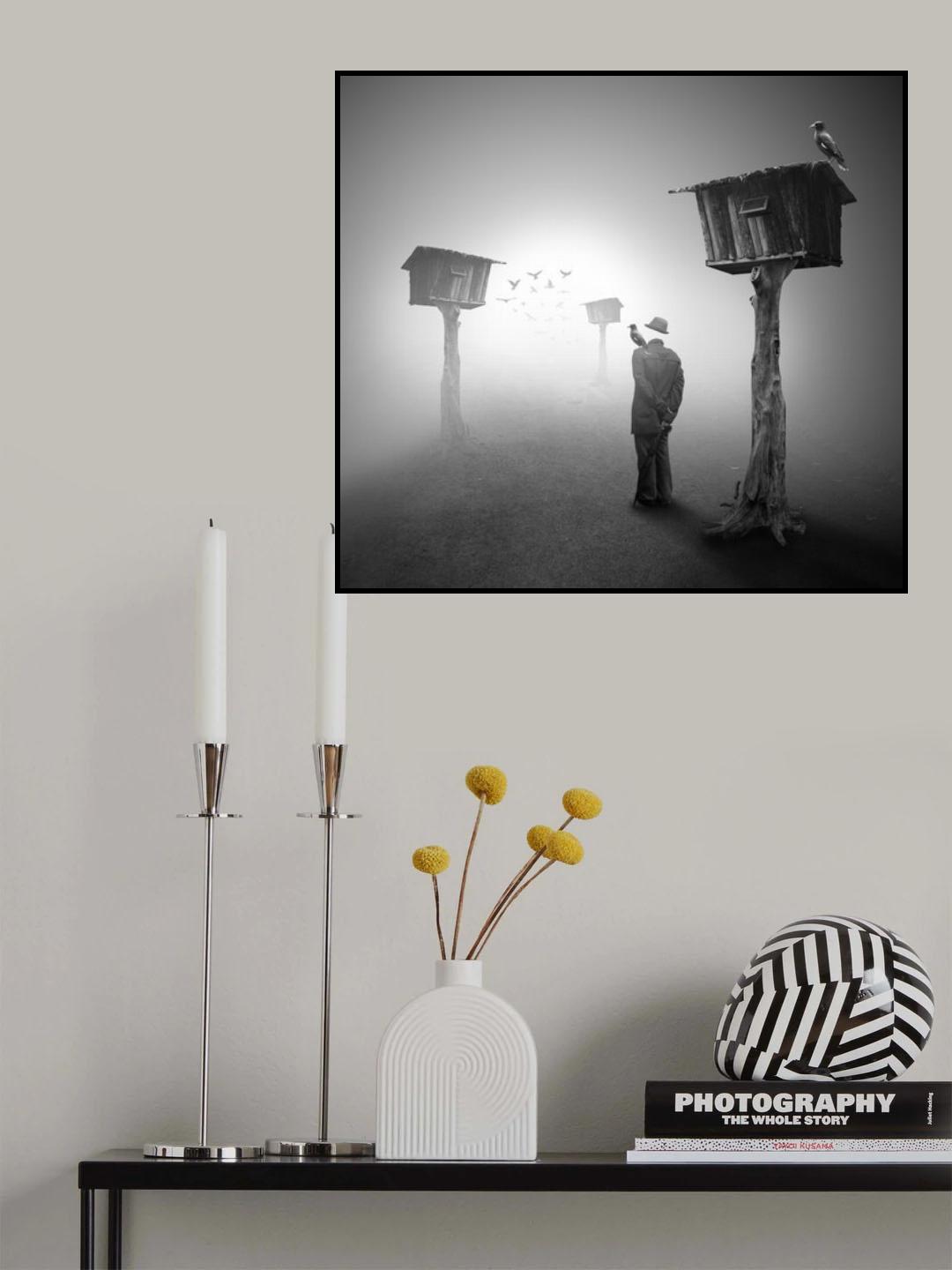 one day in the strange morning Poster och Canvastavla