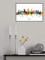 Perth Australia Skyline Poster och Canvastavla