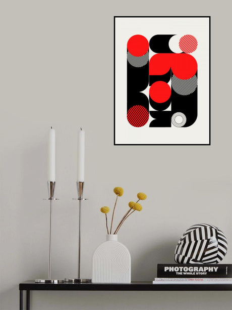 Geometrical Play With Cylinder Poster och Canvastavla