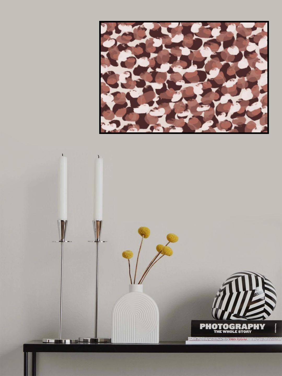 Pastel Brush Dots Pattern Poster och Canvastavla