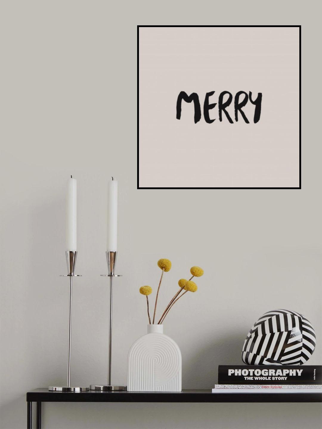 Xmas Merry Poster och Canvastavla