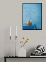 Pumpkin on Blue Poster och Canvastavla