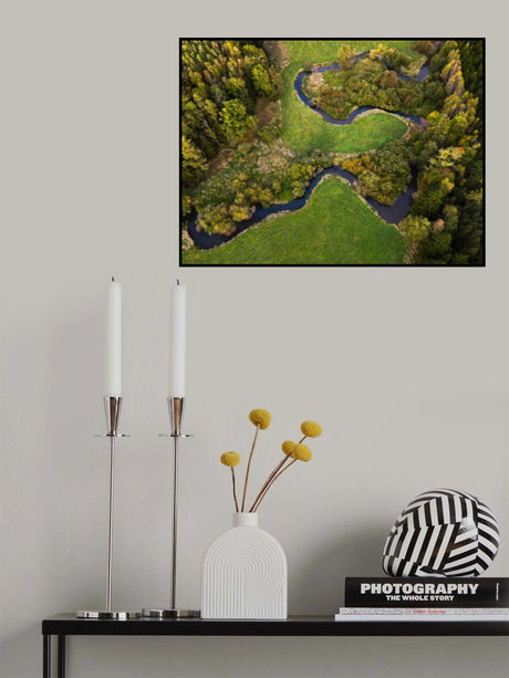 river meanders Poster och Canvastavla