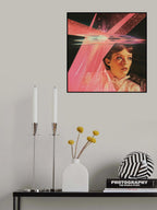 Prismatic Space Babe Collage Art Poster och Canvastavla