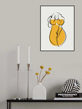 Minimalist Shy Nude Poster och Canvastavla