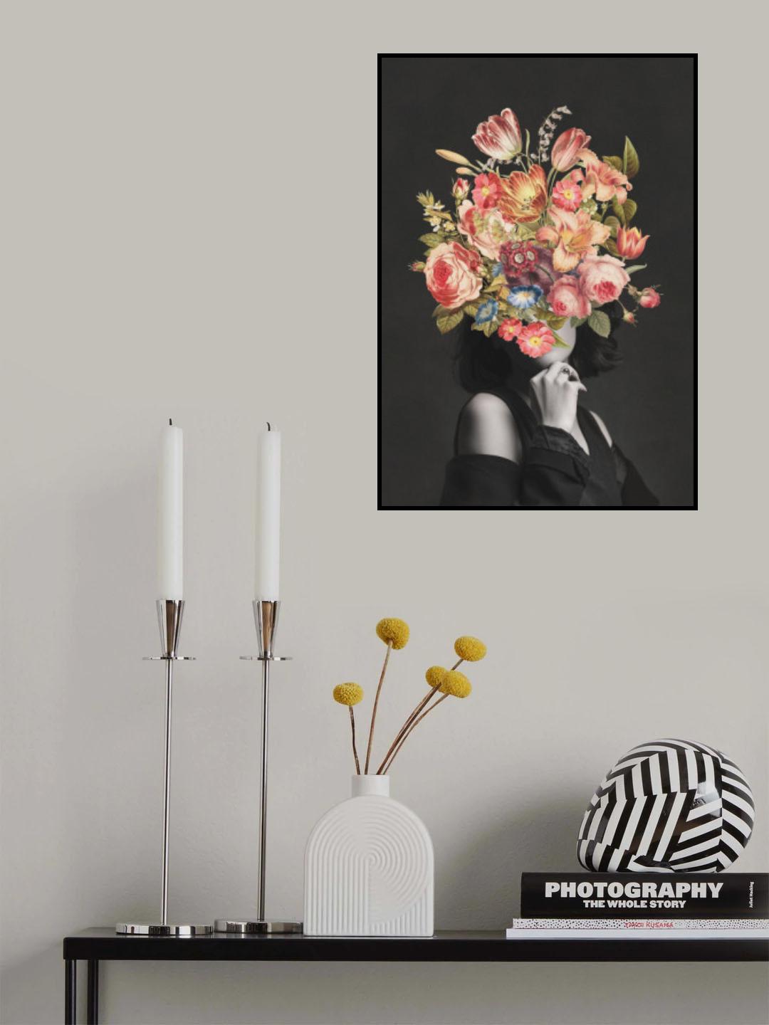 Vintage Floral Bouquet Poster och Canvastavla
