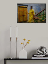 Man in stair case Poster och Canvastavla