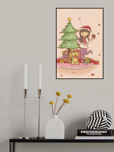 Warm Christmas Poster och Canvastavla