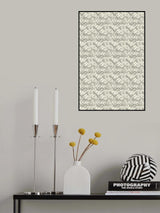 Thin Zig Zag Pattern Poster och Canvastavla