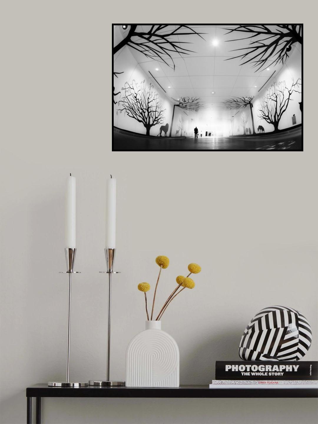 Urban forest road Poster och Canvastavla