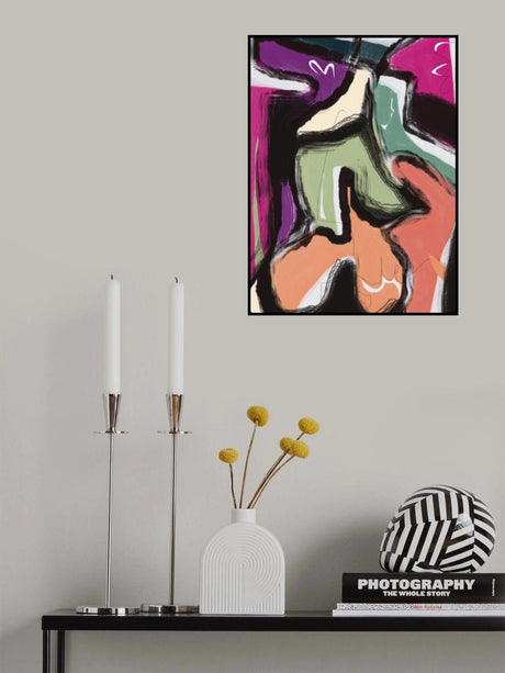 Figure and Color Poster och Canvastavla
