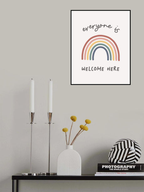 Everyone Is Welcome Here Poster och Canvastavla