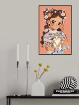 My Cat And Me Poster och Canvastavla