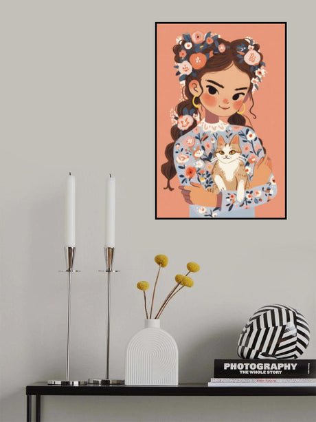 My Cat And Me Poster och Canvastavla