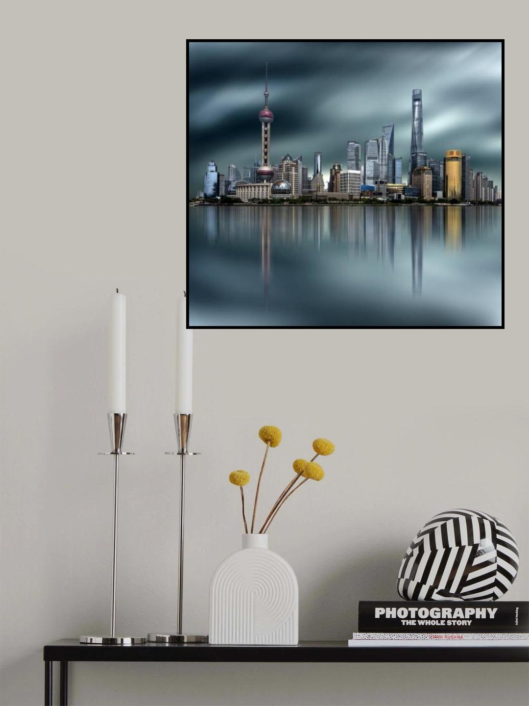 the mordern city Poster och Canvastavla