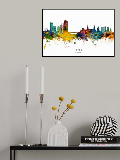 Leeds England Skyline Poster och Canvastavla