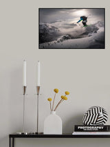 Backcountry skiing Poster och Canvastavla