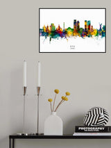 Kyiv Ukraine Skyline Poster och Canvastavla