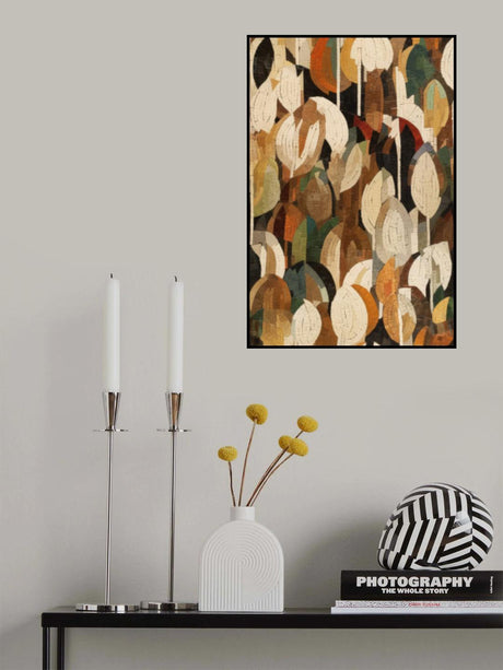 Mosaic Leafs Poster och Canvastavla