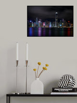 Hong Kong Skyline #001 Poster och Canvastavla