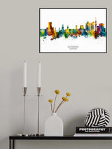 Duisburg Germany Skyline Poster och Canvastavla