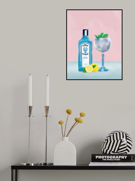 Gin Cocktail Poster och Canvastavla