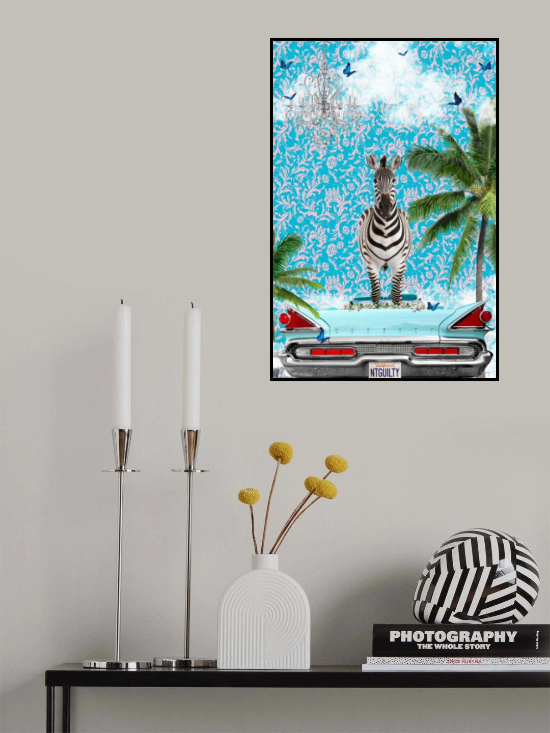 Zebra California Dream Poster och Canvastavla