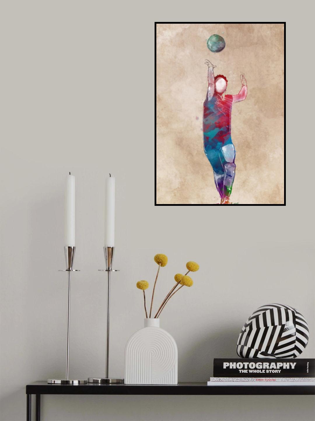 Volleyball sport art Poster och Canvastavla