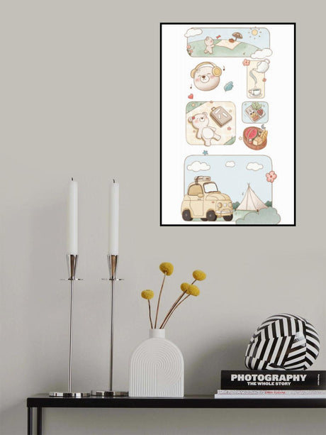 Bear's Picnic Delight.png Poster och Canvastavla