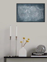 Minimal Abstract Blue 03 Poster och Canvastavla